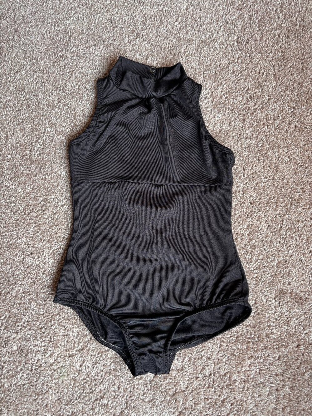 Body Wrappers Dance Leotard Size 8-10 Black Ballet Jazz